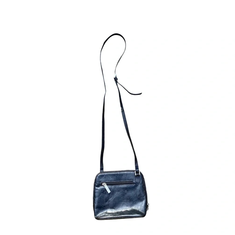 HOBO‎ black leather crossbody bag small VGUC - Picture 4 of 5